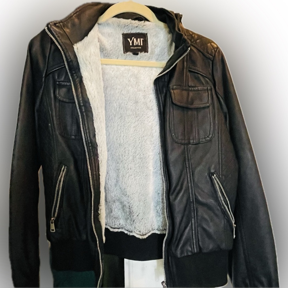 Pleather Jacket with furry lining